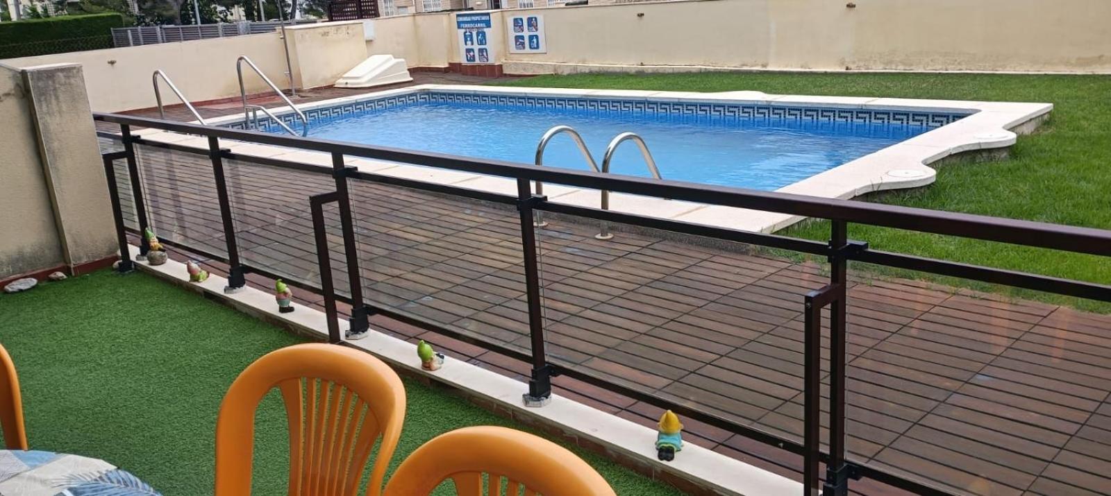 Apartamento Con Terraza Y Acceso Directo A La Piscina Y A 50 M De La Playa Miami Playa Extérieur photo